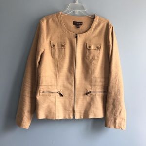Dana Buchman Linen Blend Jacket.  Size 16